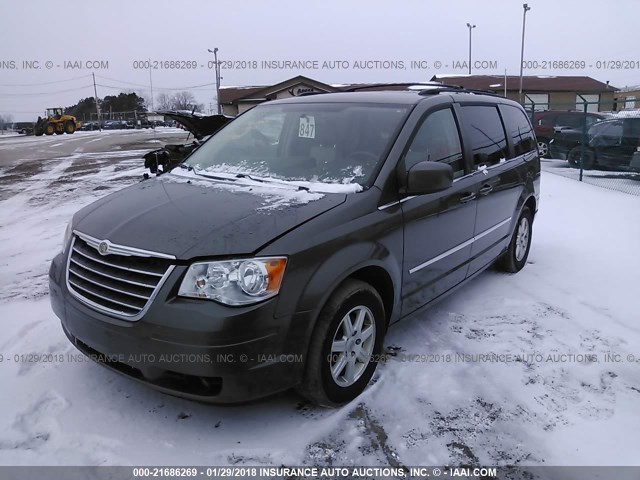 2A4RR8D15AR415508 - 2010 CHRYSLER TOWN & COUNTRY TOURING PLUS GRAY photo 2