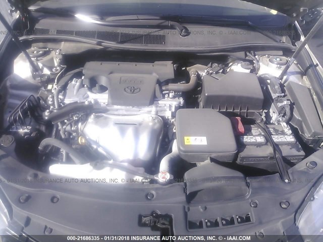 4T1BF1FK0HU347897 - 2017 TOYOTA CAMRY LE/XLE/SE/XSE SILVER photo 10