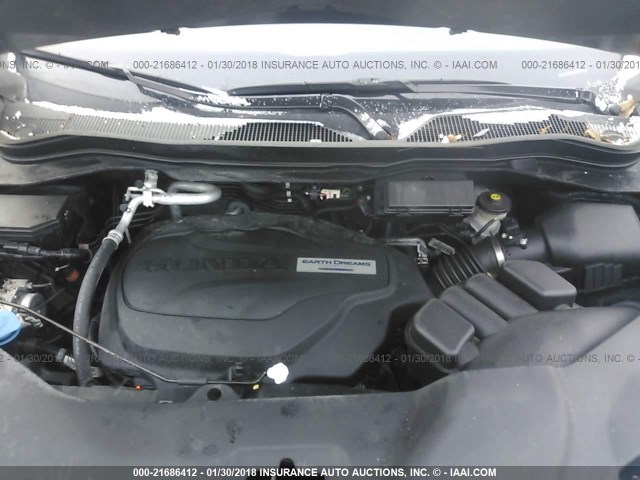 5FNYF6H07GB036644 - 2016 HONDA PILOT ELITE BLACK photo 10