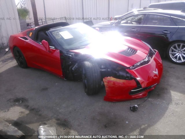 1G1YB2D7XH5114000 - 2017 CHEVROLET CORVETTE STINGRAY/1LT RED photo 1