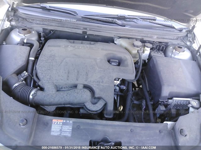 1G1ZB5E05CF254272 - 2012 CHEVROLET MALIBU LS ვერცხლისფერი ფოტო 10