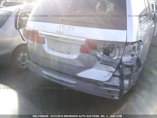 5FNRL38909B024994 - 2009 HONDA ODYSSEY TOURING GRAY photo 6