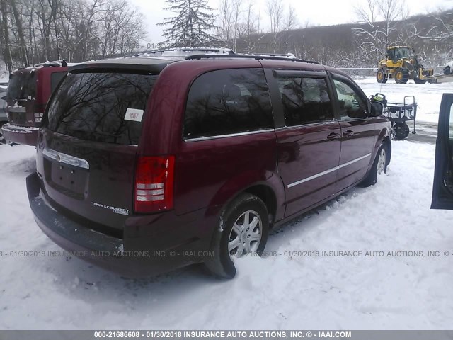 2A4RR8D14AR398572 - 2010 CHRYSLER TOWN & COUNTRY TOURING PLUS BURGUNDY photo 4
