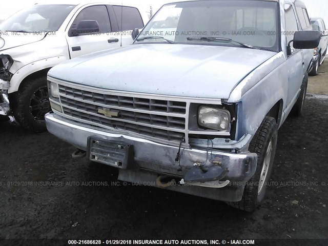 1GTDK14Z9MZ537624 - 1991 GMC SIERRA K1500 BLUE photo 6