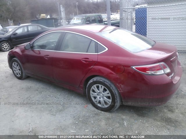 1YVHZ8BH0A5M51020 - 2010 MAZDA 6 I RED photo 3