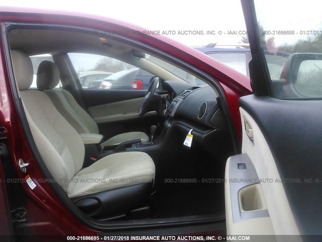 1YVHZ8BH0A5M51020 - 2010 MAZDA 6 I RED photo 5