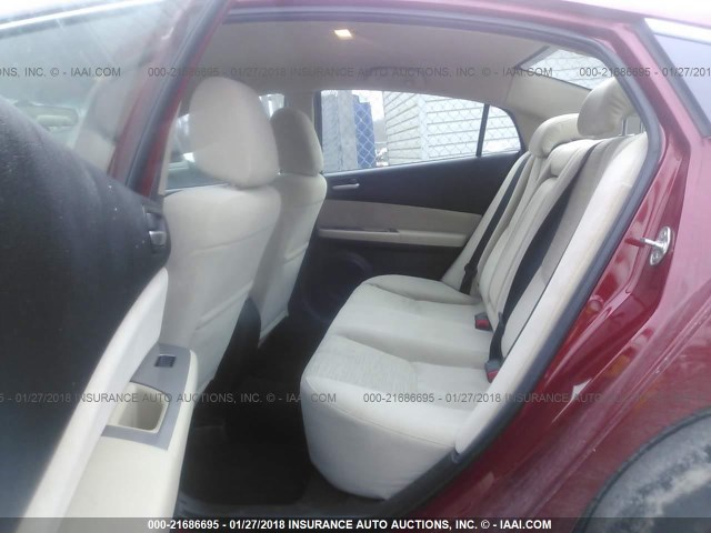 1YVHZ8BH0A5M51020 - 2010 MAZDA 6 I RED photo 8
