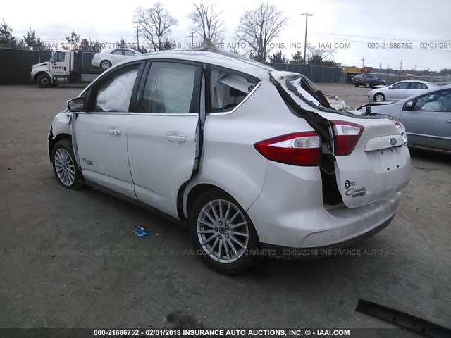 1FADP5CU7DL536432 - 2013 FORD C-MAX PREMIUM WHITE photo 3