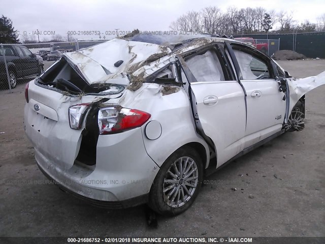 1FADP5CU7DL536432 - 2013 FORD C-MAX PREMIUM WHITE photo 4