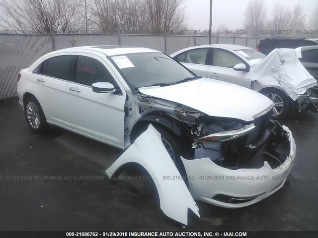 1C3CCBCB3CN162326 - 2012 CHRYSLER 200 LIMITED WHITE photo 1