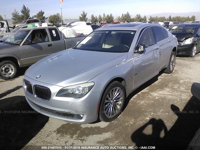 WBAKB4C54BC392660 - 2011 BMW 740 LI SILVER photo 2