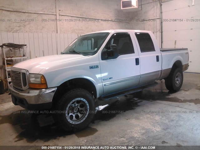 1FTNW21F1YED67152 - 2000 FORD F250 SUPER DUTY WHITE photo 2