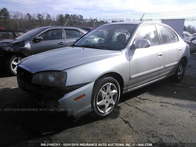 KMHDN46D86U376950 - 2006 HYUNDAI ELANTRA GLS/GT/LIMITED SILVER photo 2