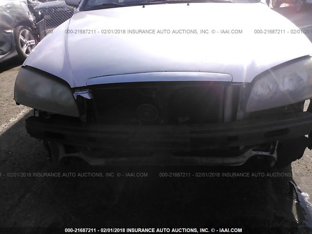 KMHDN46D86U376950 - 2006 HYUNDAI ELANTRA GLS/GT/LIMITED SILVER photo 6