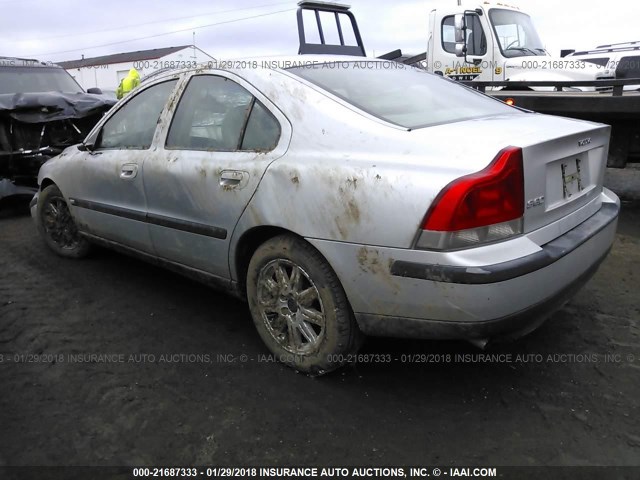 YV1RS61T542330671 - 2004 VOLVO S60 SILVER photo 3