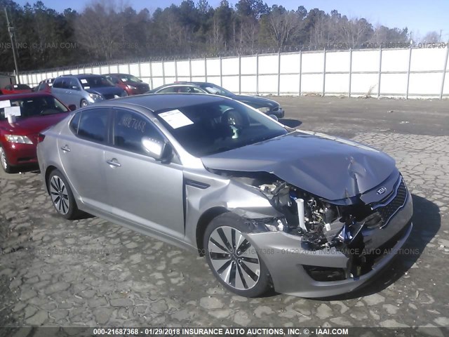 5XXGR4A67DG245803 - 2013 KIA OPTIMA SX SILVER photo 1