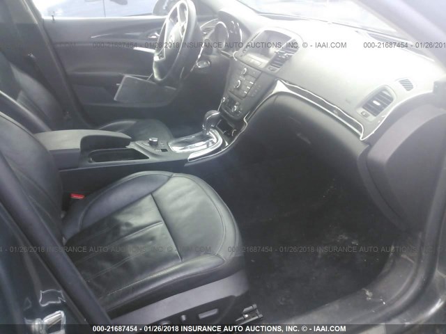 W04G15GV5B1102380 - 2011 BUICK REGAL CXL BLACK photo 5