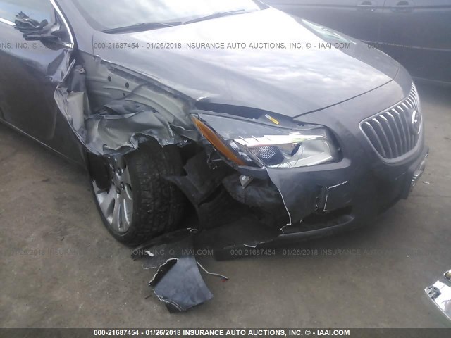 W04G15GV5B1102380 - 2011 BUICK REGAL CXL BLACK photo 6