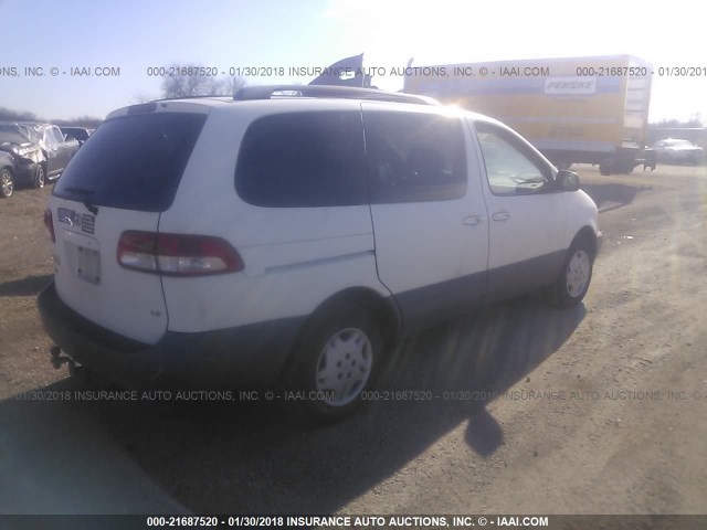 4T3ZF13C51U375039 - 2001 TOYOTA SIENNA LE/XLE WHITE photo 4