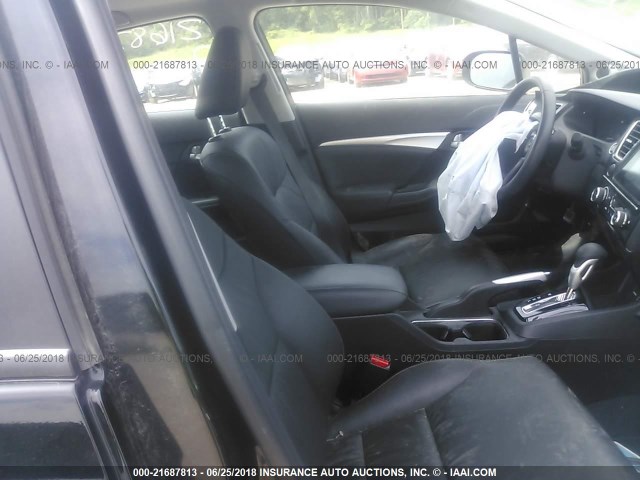 2HGFB2F98EH558835 - 2014 HONDA CIVIC EXL BLACK photo 5