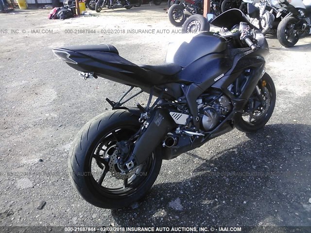 JKBZXJE12FA016624 - 2015 KAWASAKI ZX636 E BLACK photo 4