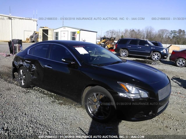 1N4AA5AP8CC830616 - 2012 NISSAN MAXIMA S/SV BLACK photo 1