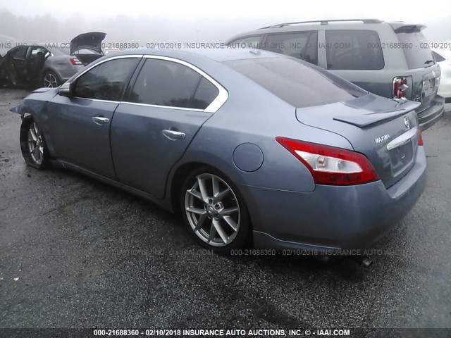 1N4AA5AP3BC867264 - 2011 NISSAN MAXIMA S/SV GRAY photo 3