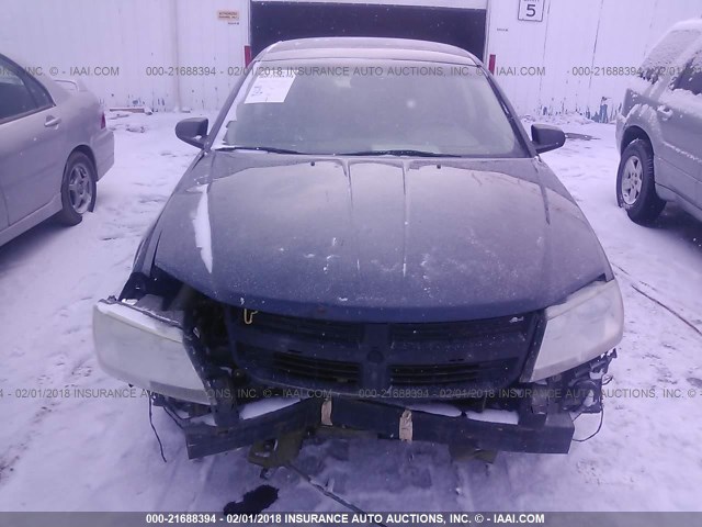 1B3LC56R48N259288 - 2008 DODGE AVENGER SXT Dark Blue photo 6