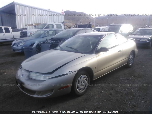 1G8ZP1287YZ127423 - 2000 SATURN SC1 GOLD photo 2