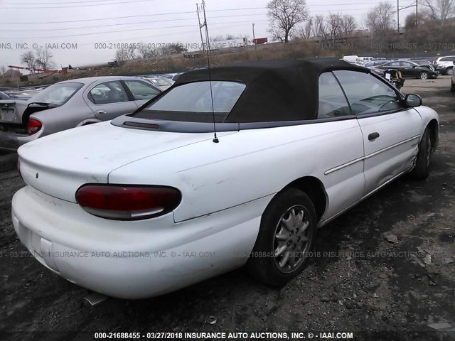 3C3EL45H8WT323537 - 1998 CHRYSLER SEBRING JX WHITE photo 4