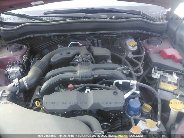 JF2SJADC2FH561294 - 2015 SUBARU FORESTER 2.5I PREMIUM წითელი ფოტო 10