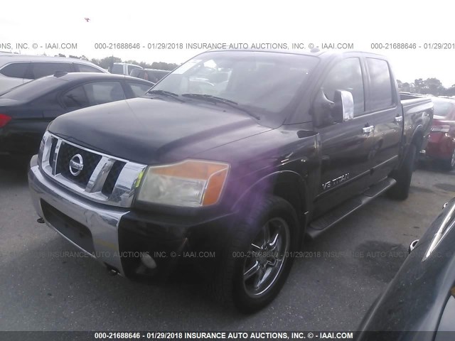 1N6BA07D09N300861 - 2009 NISSAN TITAN XE/SE/LE BLACK photo 2