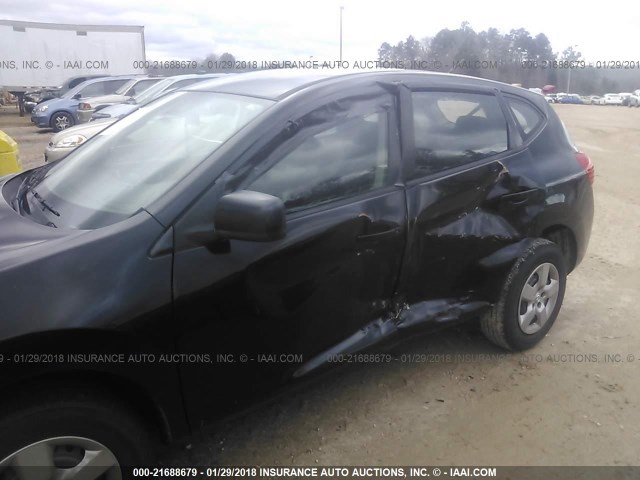 JN8AS58T38W305421 - 2008 NISSAN ROGUE S/SL BLACK photo 6