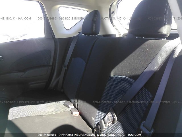 3N1CE2CP5FL417695 - 2015 NISSAN VERSA NOTE S/S PLUS/SV/SL/SR SILVER photo 8