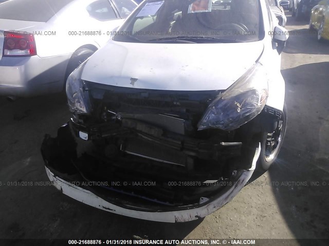 KNADM4A30D6177749 - 2013 KIA RIO LX WHITE photo 6