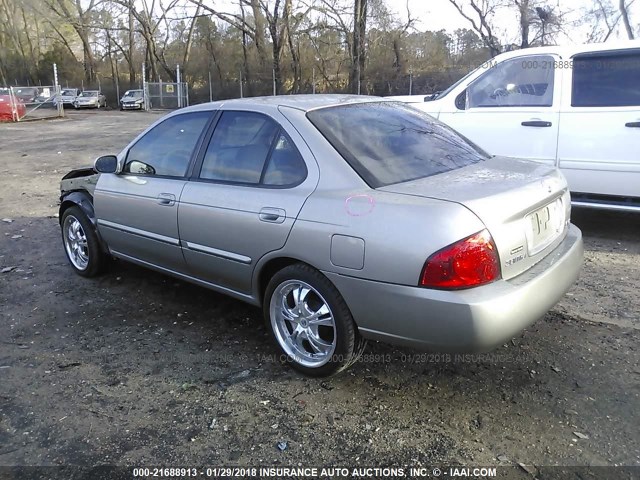 3N1CB51D44L920747 - 2004 NISSAN SENTRA 1.8/1.8S BEIGE photo 3