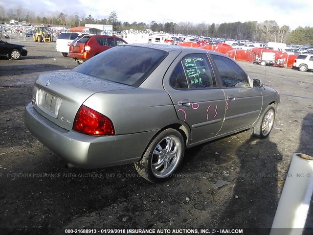 3N1CB51D44L920747 - 2004 NISSAN SENTRA 1.8/1.8S BEIGE photo 4