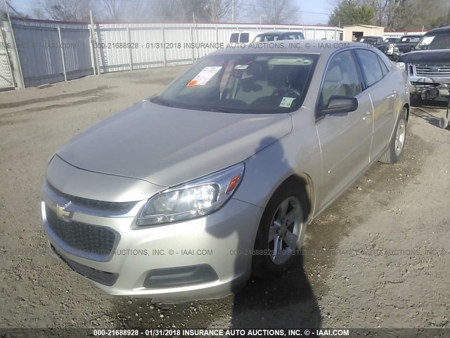 1G11B5SL9FF201171 - 2015 CHEVROLET MALIBU LS ბეჟი ფოტო 2