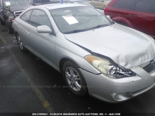 4T1CE30P54U834790 - 2004 TOYOTA CAMRY SOLARA SE/SLE ვერცხლისფერი ფოტო 1