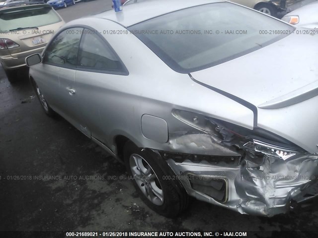 4T1CE30P54U834790 - 2004 TOYOTA CAMRY SOLARA SE/SLE ვერცხლისფერი ფოტო 3