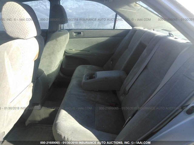 4T1BE32K93U236679 - 2003 TOYOTA CAMRY LE/XLE/SE SILVER photo 8