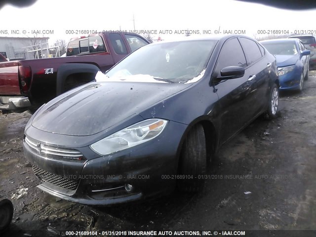 1C3CDFCA0DD304697 - 2013 DODGE DART LIMITED/R/T BLACK photo 2