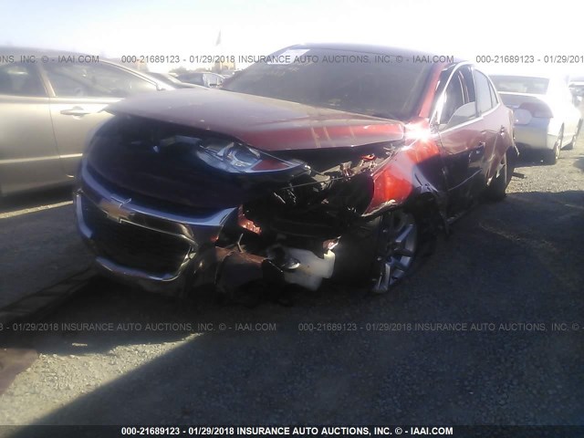 1G11C5SA0GF113705 - 2016 CHEVROLET MALIBU LIMITED LT RED photo 2