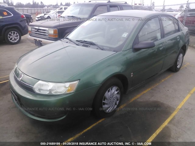 1G8AJ52F54Z216101 - 2004 SATURN ION LEVEL 2 GREEN photo 2