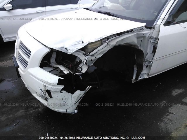 2D4GZ57266H382339 - 2006 DODGE MAGNUM R/T WHITE photo 6