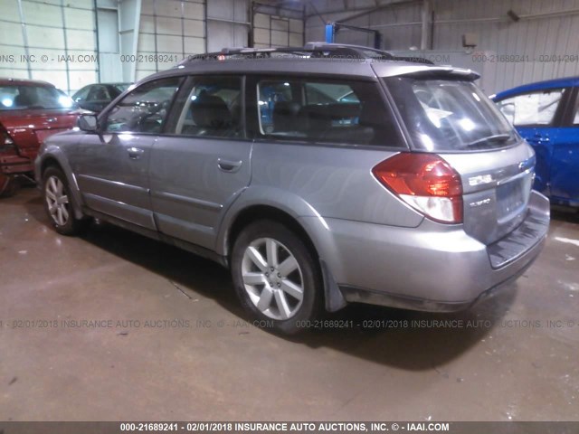 4S4BP62CX87353570 - 2008 SUBARU OUTBACK 2.5I LIMITED GRAY photo 3