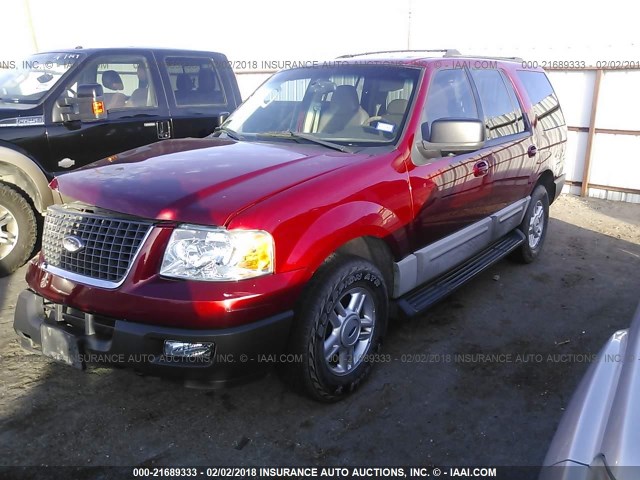 1FMPU16L54LA70345 - 2004 FORD EXPEDITION XLT BURGUNDY photo 2