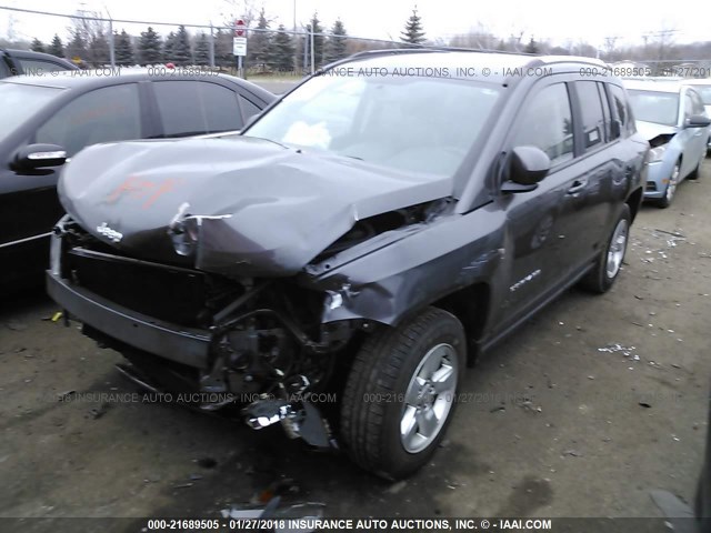 1C4NJCEB9GD655551 - 2016 JEEP COMPASS LATITUDE 灰色 照片 2
