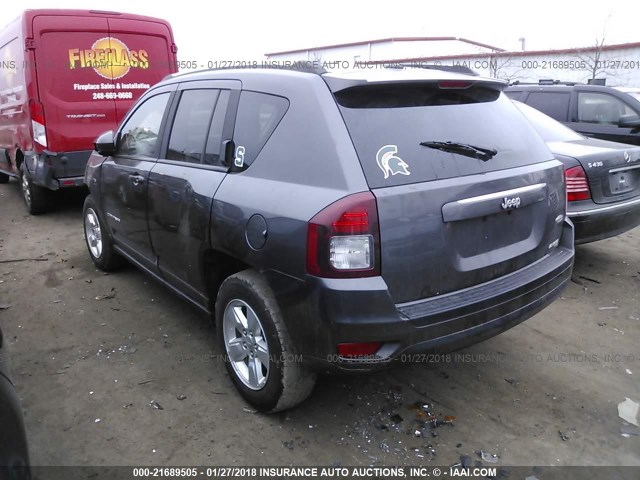 1C4NJCEB9GD655551 - 2016 JEEP COMPASS LATITUDE 灰色 照片 3