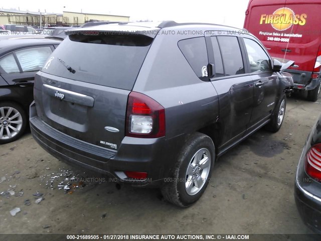 1C4NJCEB9GD655551 - 2016 JEEP COMPASS LATITUDE 灰色 照片 4